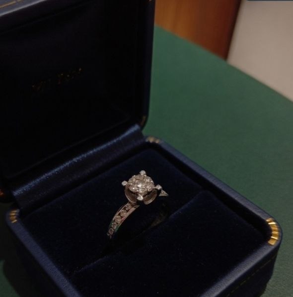 Кольцо с бриллиантами 0,50 ct, 4,8 г