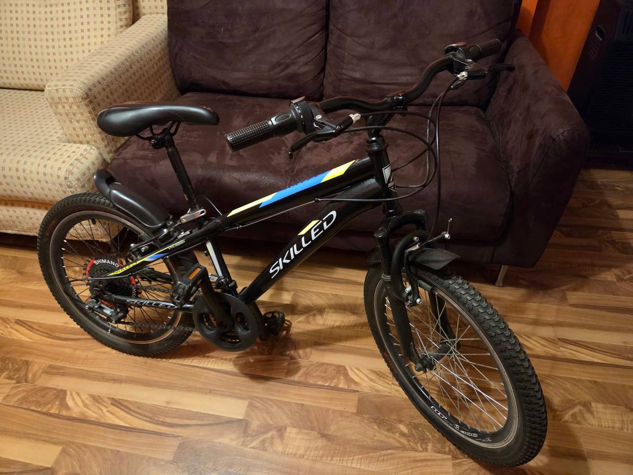 Велосипед 20" с дисковыми тормозами и Shimano