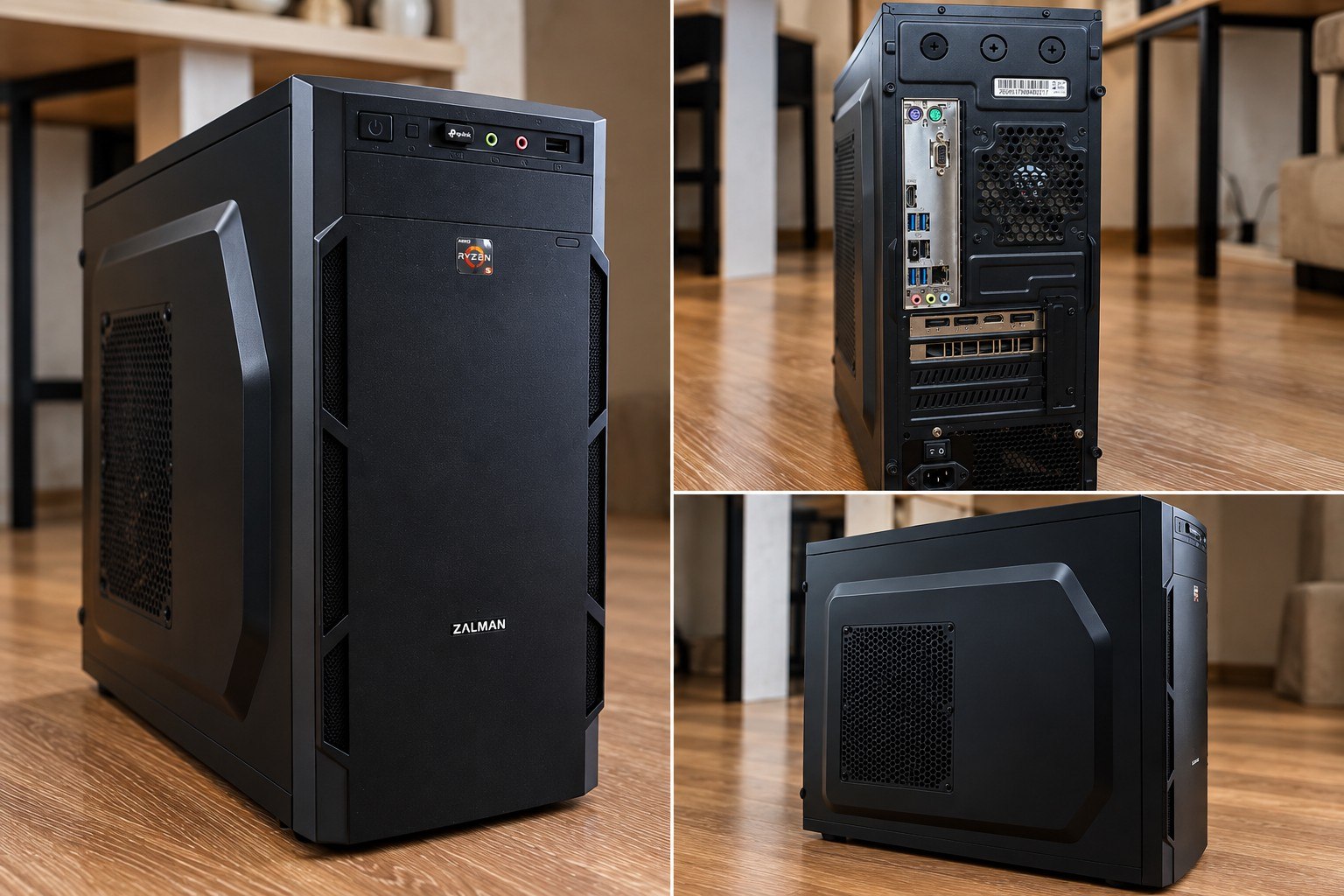 Компьютер AMD Ryzen 5 1600, RTX 2060, 24GB RAM, SSD 250GB + HDD 1TB