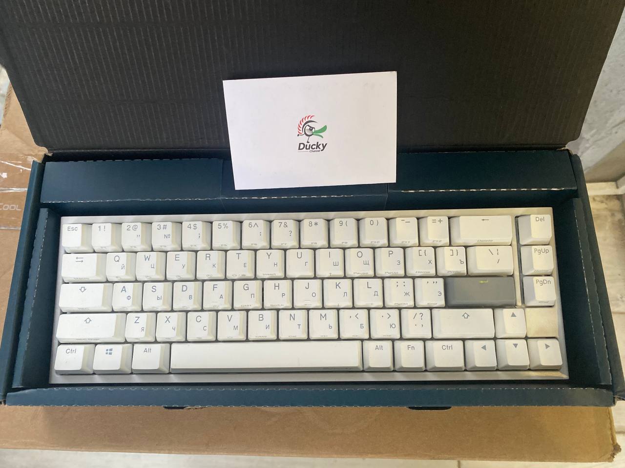Ducky One 2 SF механическая клавиатура, RU, White