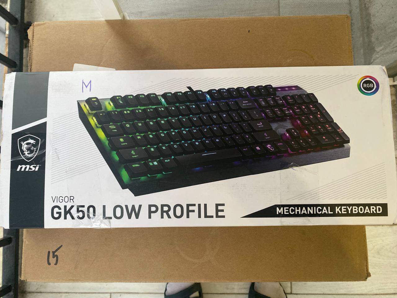 MSI Vigor GK50 Low Profile RU механическая клавиатура