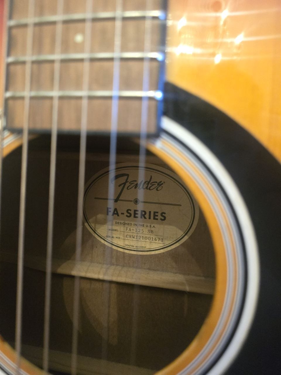 Гитара Fender FA-125 SB