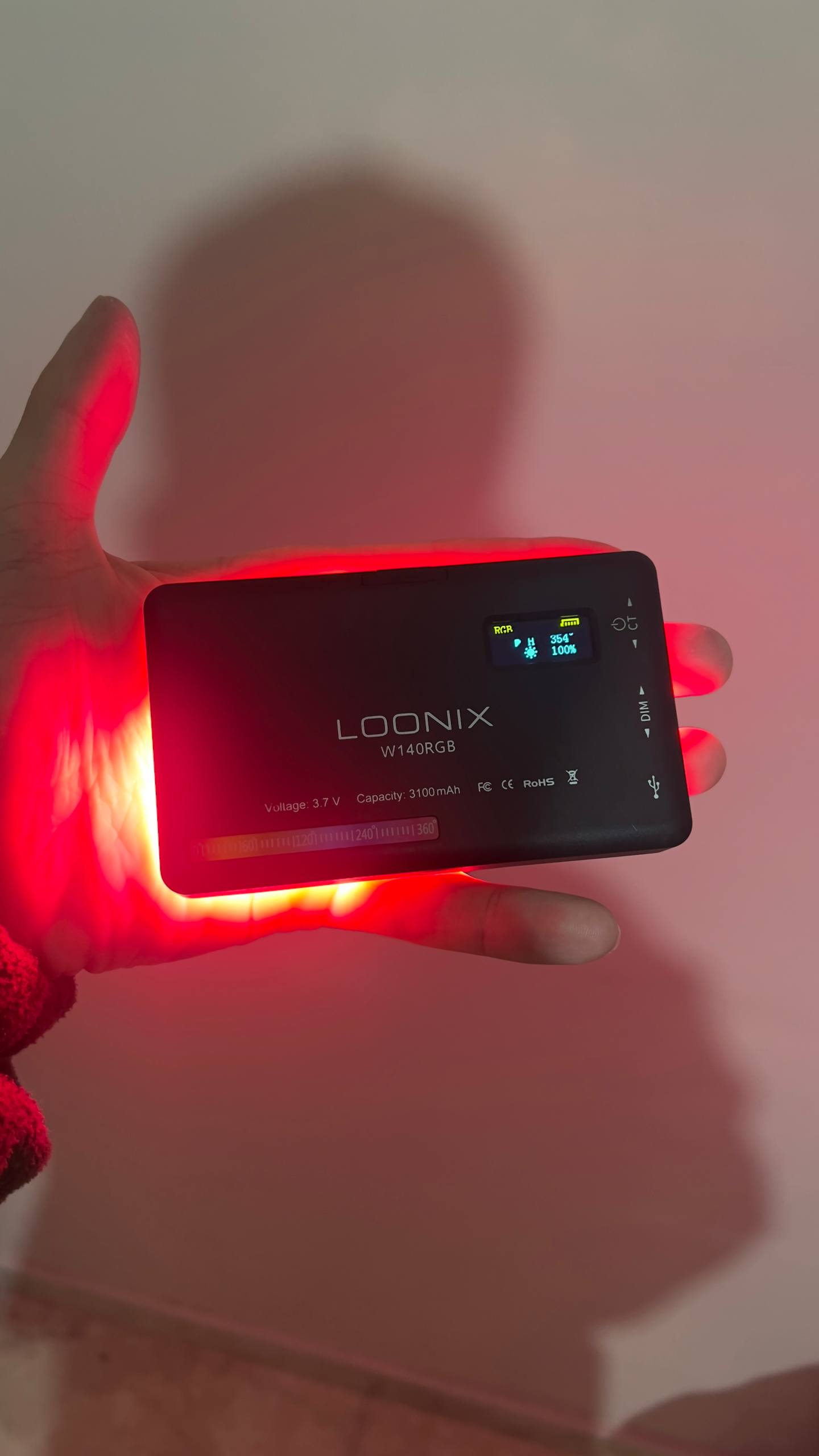 Профессиональный RGB видеосвет Loonix с триногой