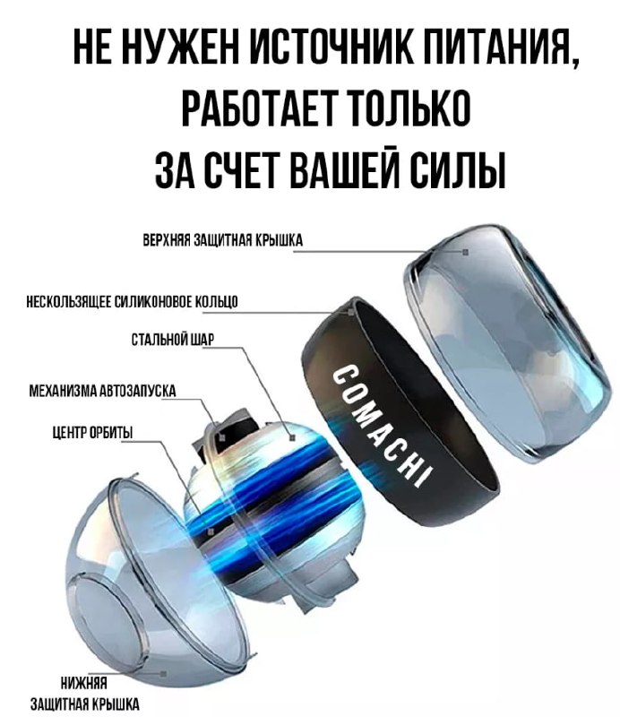 Гироскопический кистевой эспандер Comachi (гиробол)