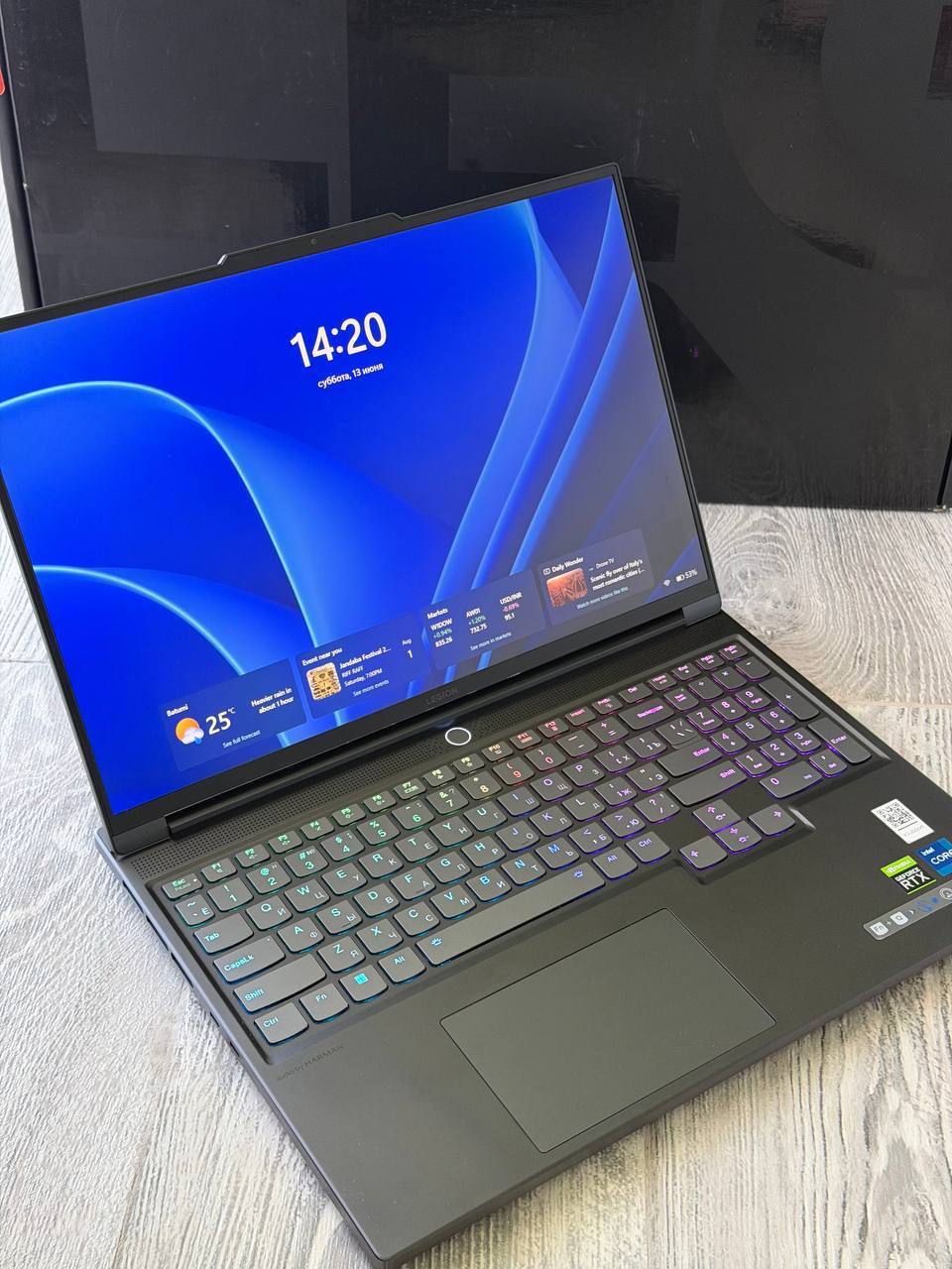 Ноутбук Lenovo Legion S7 (i7-12700H, RTX 3050 Ti, 16 ГБ DDR5, 512 ГБ SSD)