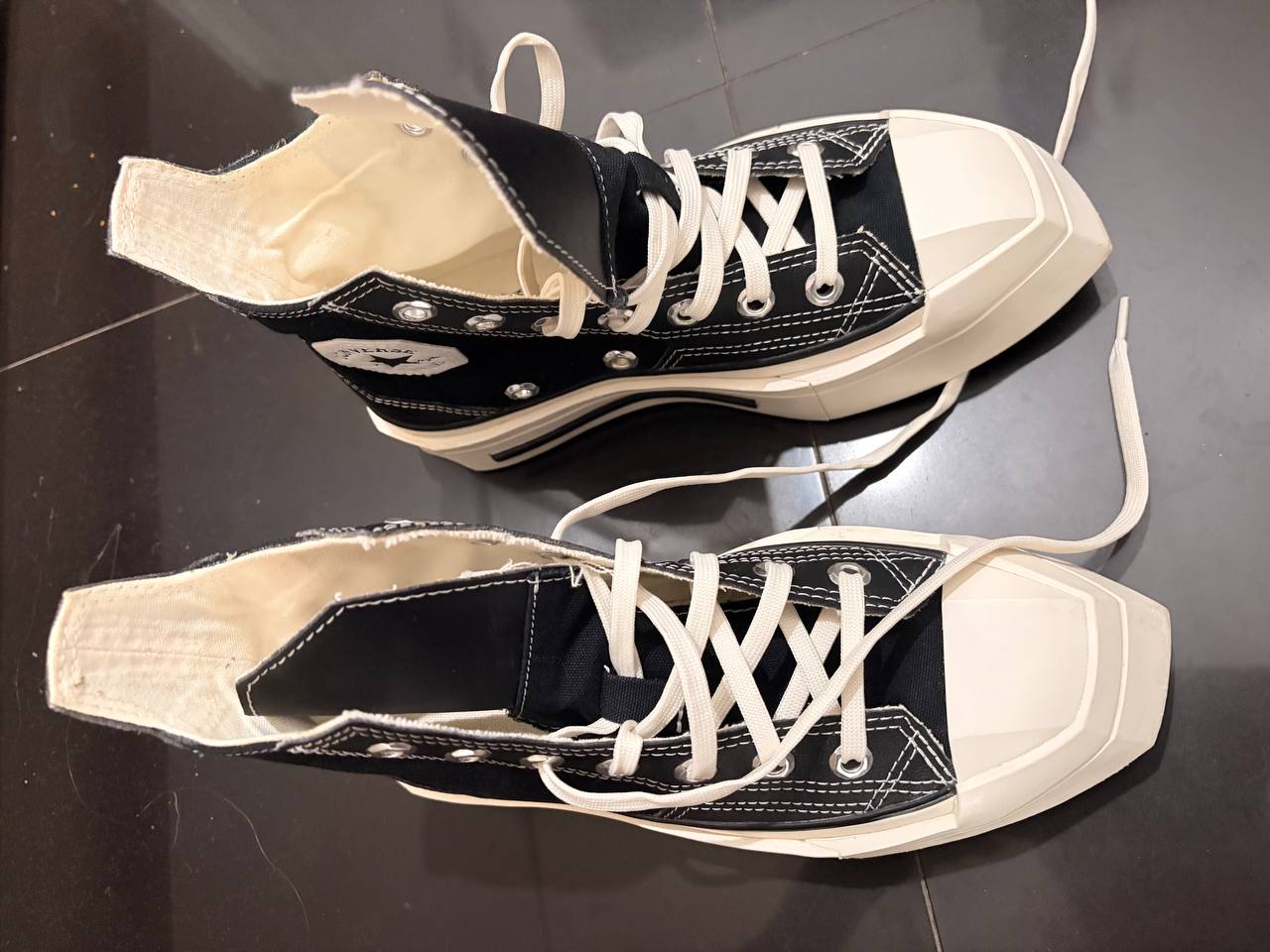 Converse высокие кеды чёрно-белые, 35