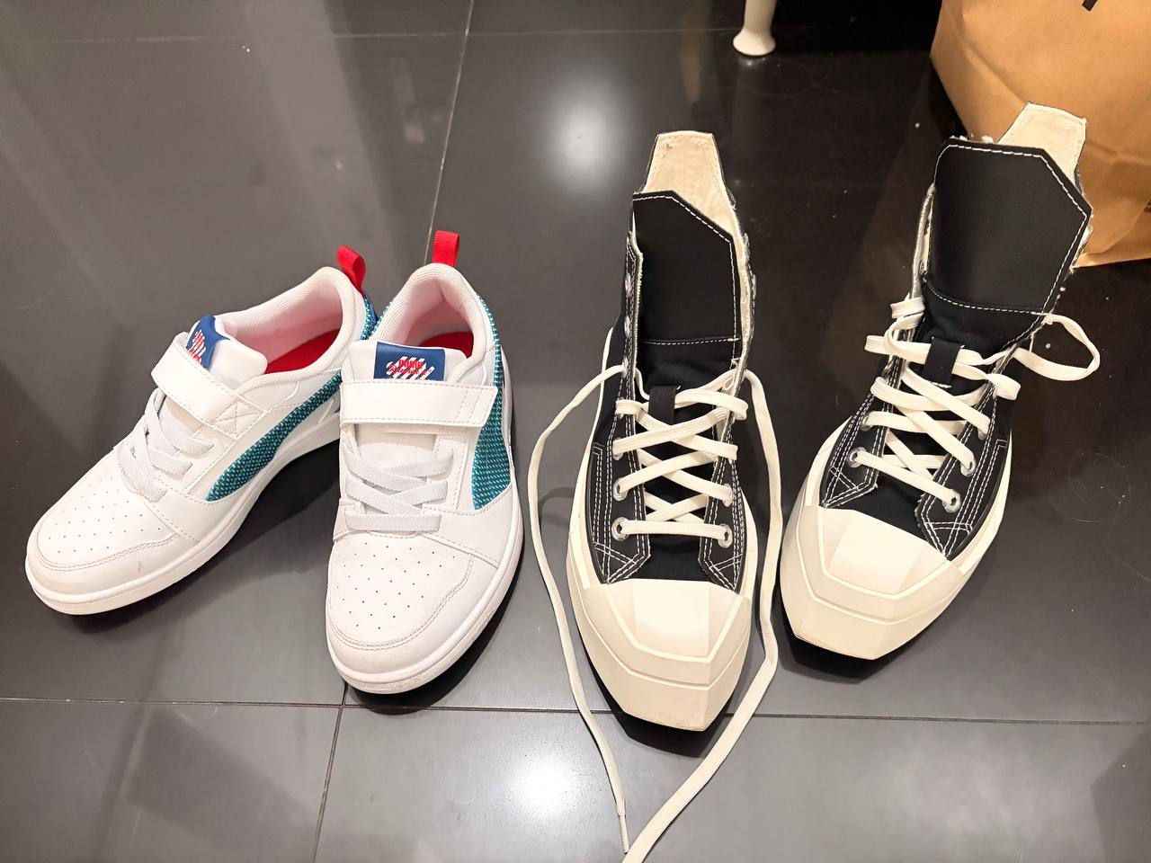 Converse высокие кеды чёрно-белые, 35