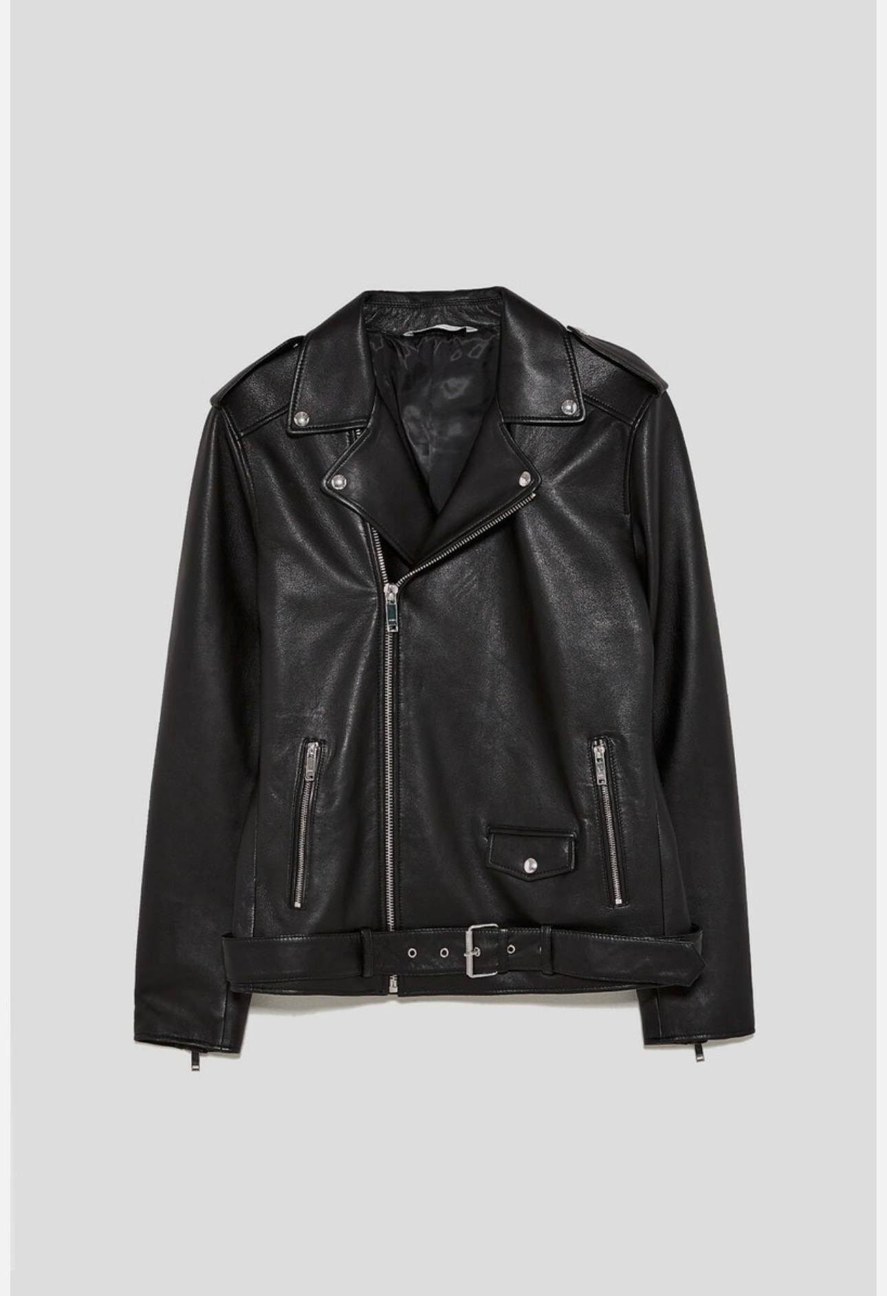 Куртка из натуральной кожи Zara, размер XL