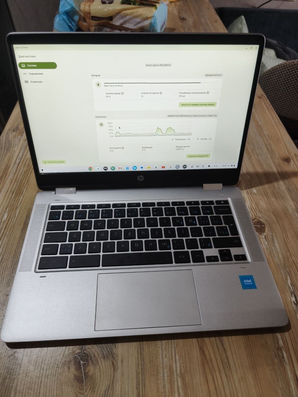 HP Chromebook 14" Full HD IPS 128 ГБ
