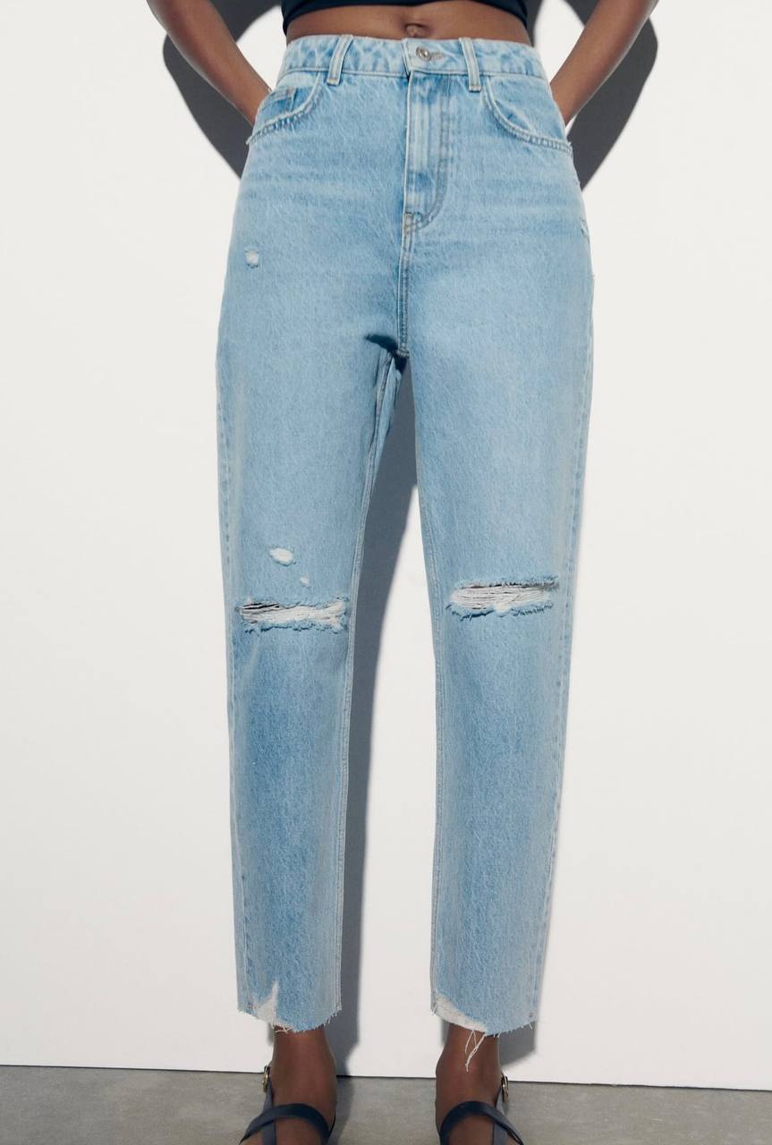Джинсы Zara mom fit, 34 размер