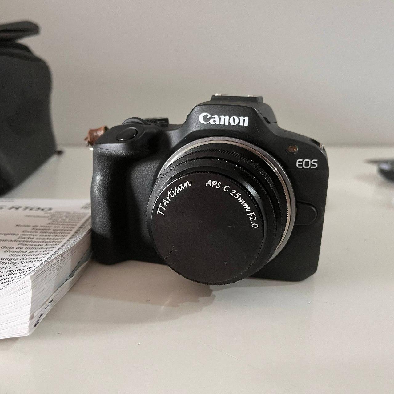 Комплект Canon EOS R100 + объективы RF-S 18-45mm, RF 16mm, TTArtisan 25mm, 50mm