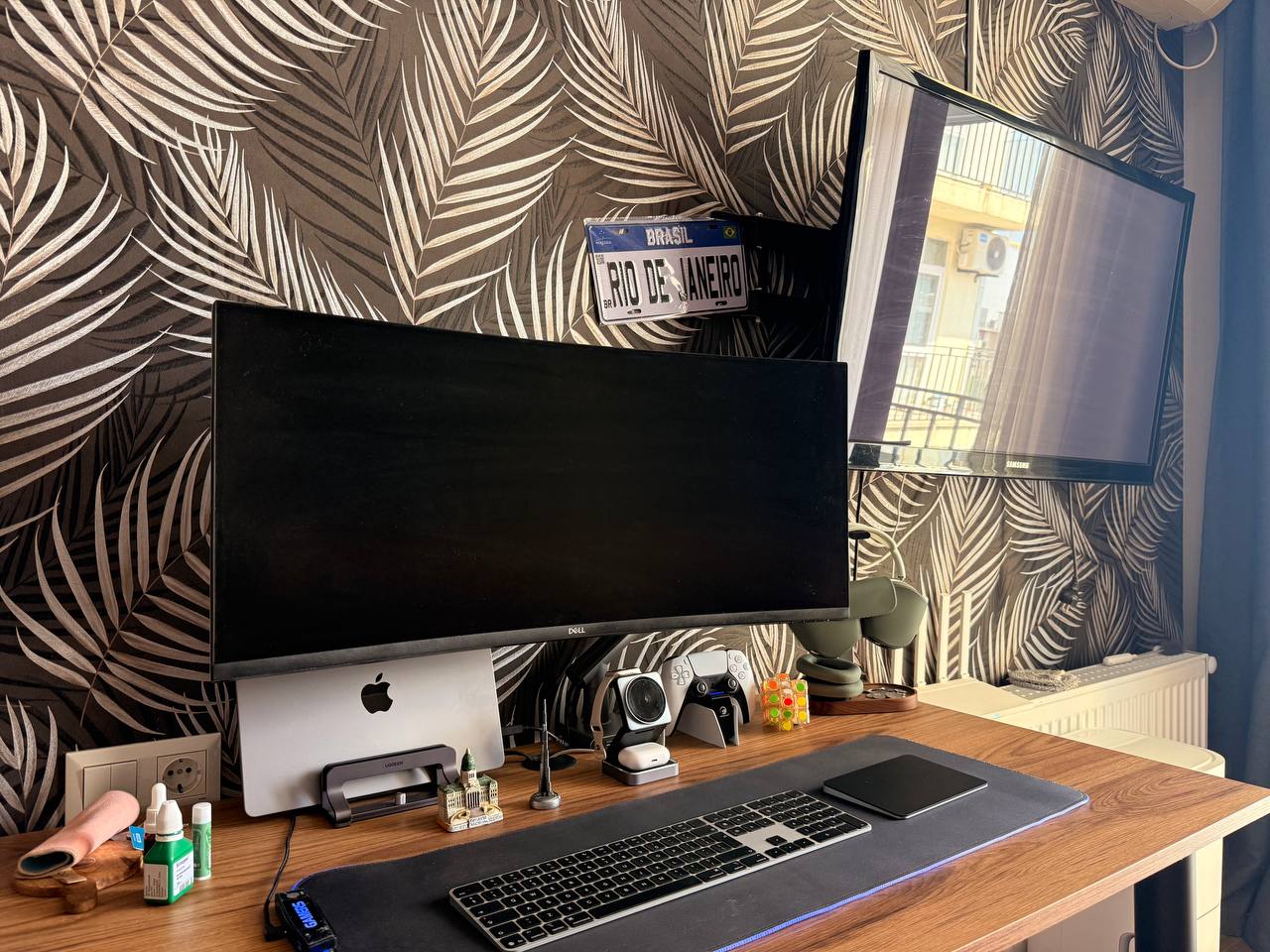 Комплект: Монитор Dell 34 Curved USB-C + кронштейн 2E Husto + подставка Ugreen