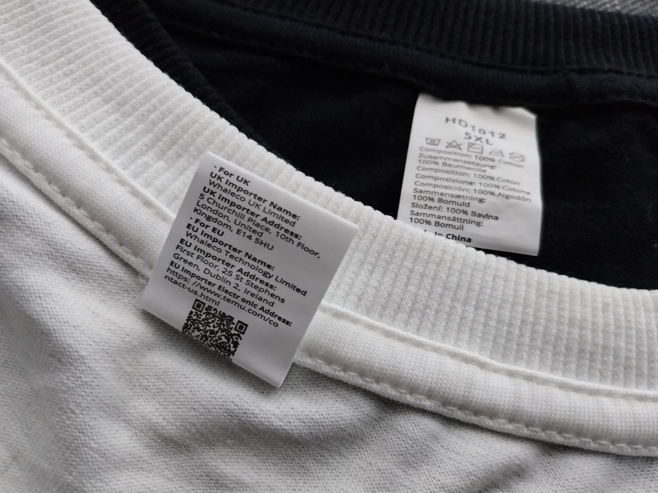 Футболка/майка большая 4XL-5XL белая