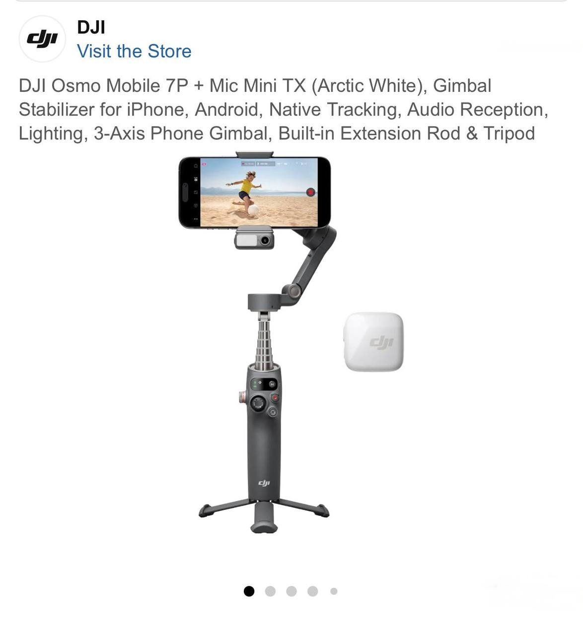 DJI Osmo Mobile 7P + DJI Mic Mini TX (Arctic White)