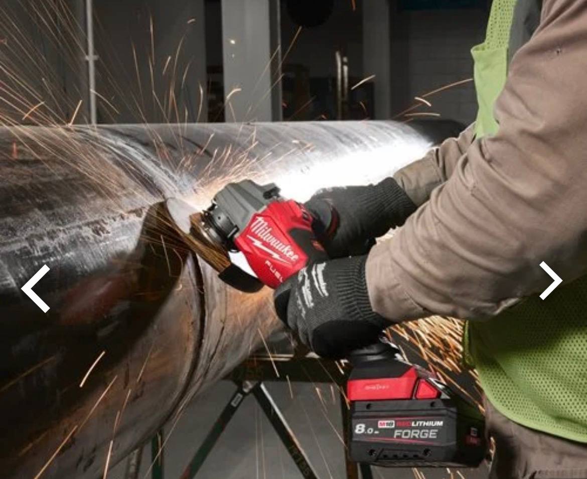 Milwaukee M18 FUEL CAG125XPDB аккумуляторная болгарка + 2 аккумулятора 9.0 Ah