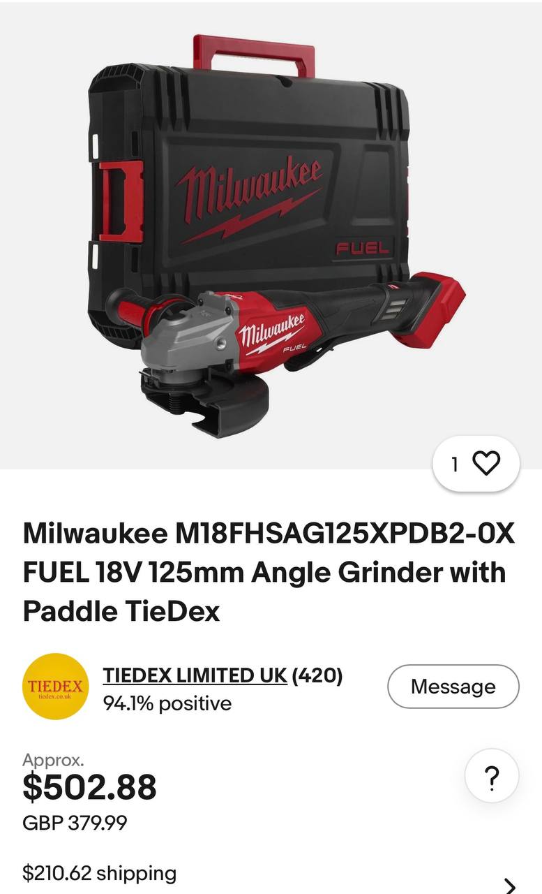 Milwaukee M18 FUEL CAG125XPDB аккумуляторная болгарка + 2 аккумулятора 9.0 Ah