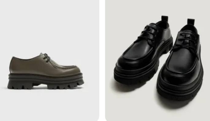 ZARA Chunky Moc Toe туфли, мужские, 43 размер