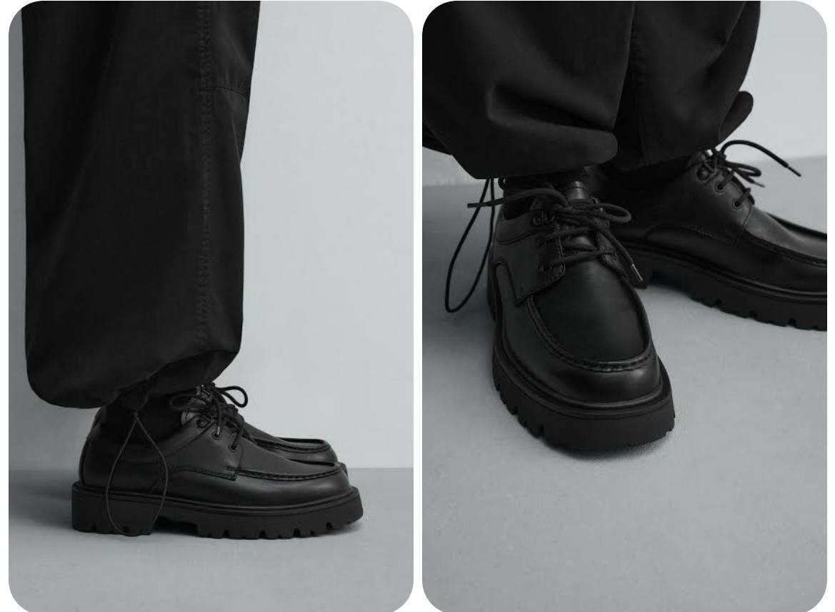 ZARA Chunky Moc Toe туфли, мужские, 43 размер
