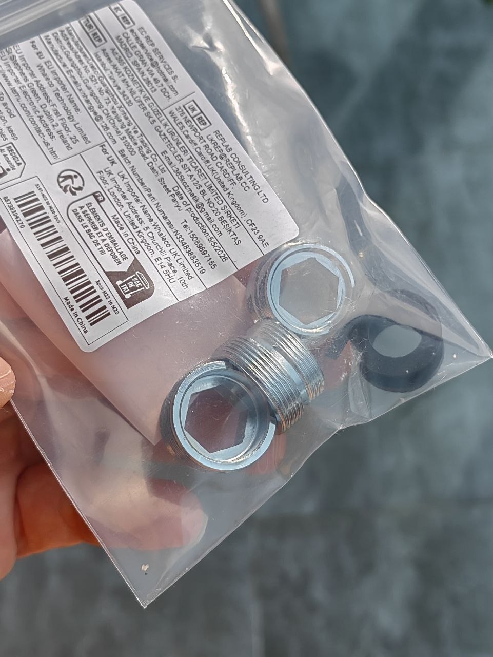 Адаптер-переходник для смесителя М22 x М20, 3 шт.