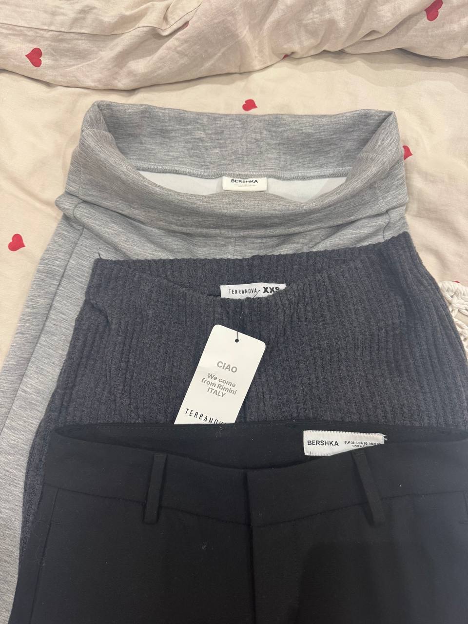 Серые клеши Bershka, размер XXS