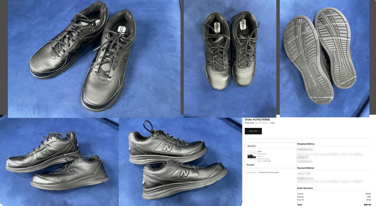 Кроссовки мужские New Balance, размер US 14