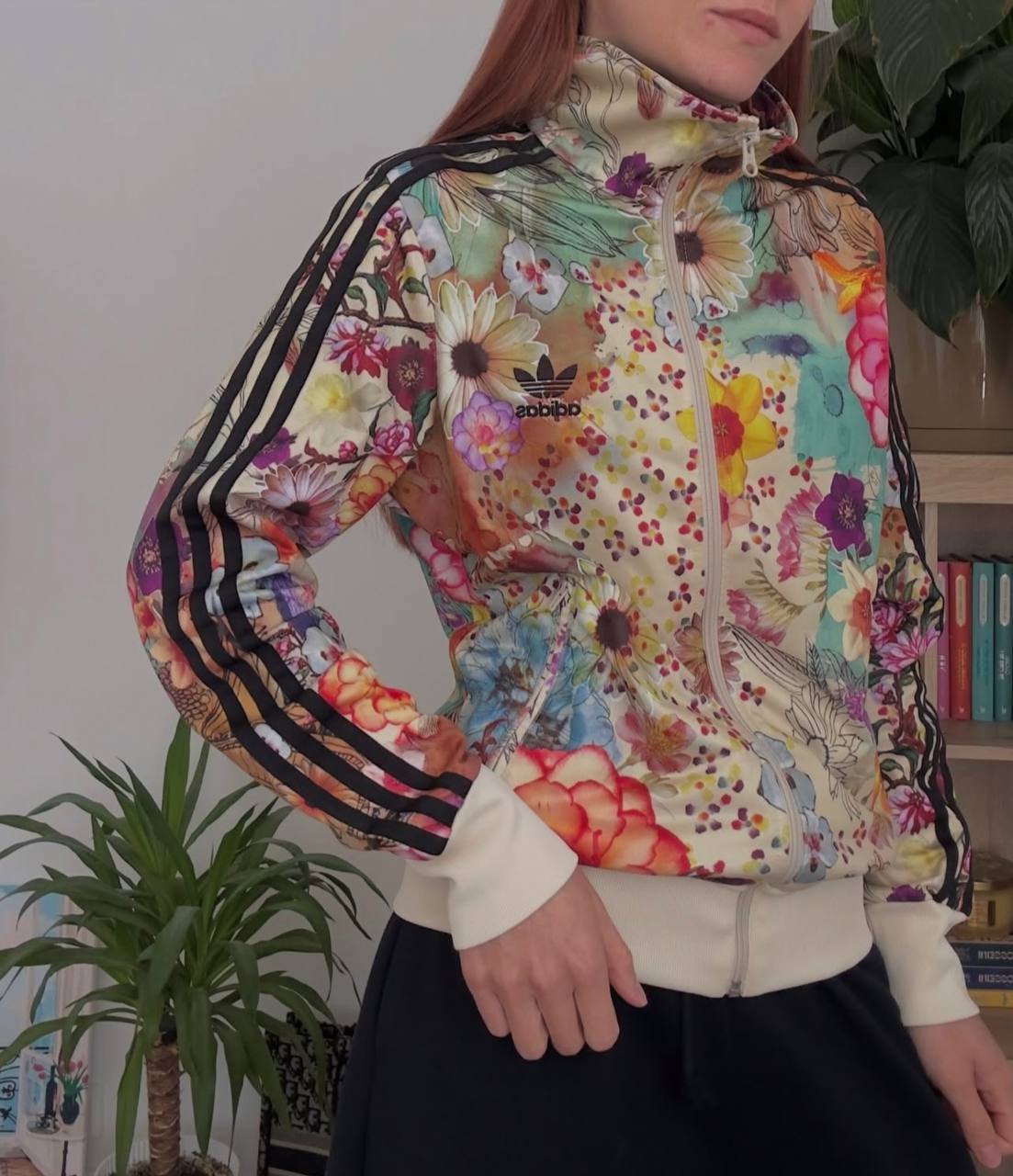 Олимпийка + штаны Adidas Floral Firebird Roses, размер S-M (44)