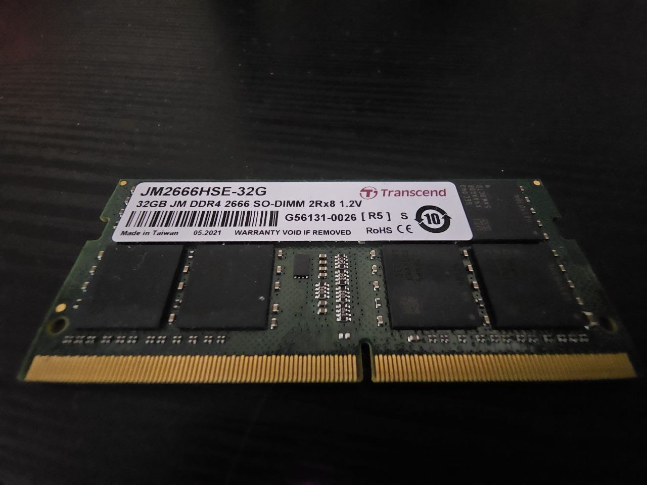Оперативная память 32GB DDR4 2666 SO-DIMM для ноутбука