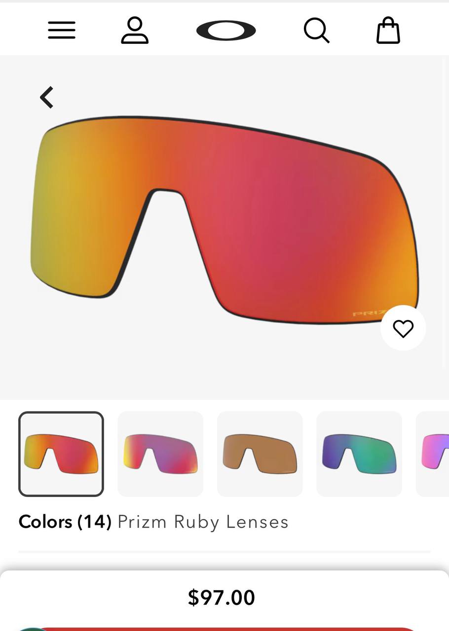 Линзы для очков Oakley Sutro