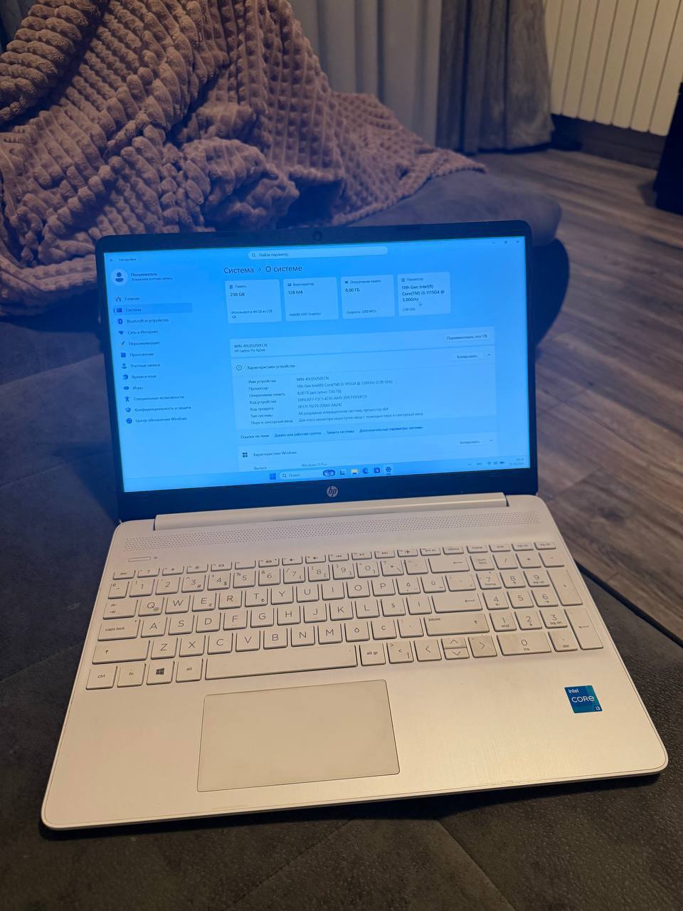 Ноутбук HP 15s-fa2046nt (Core i3-1115G4, 8 ГБ, SSD 256 ГБ)