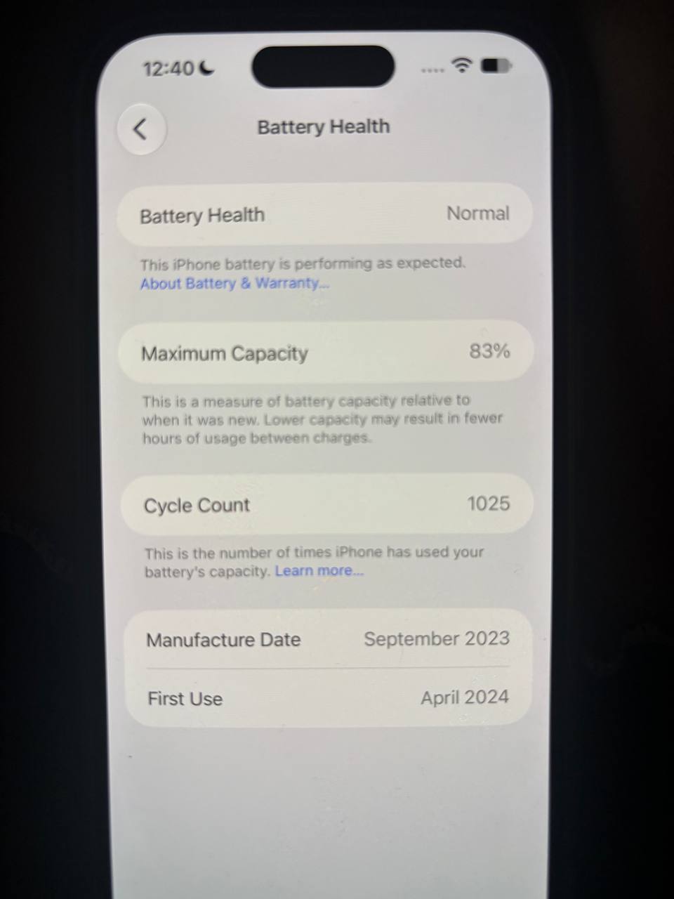 Apple iPhone 15 128GB (не видит SIM)