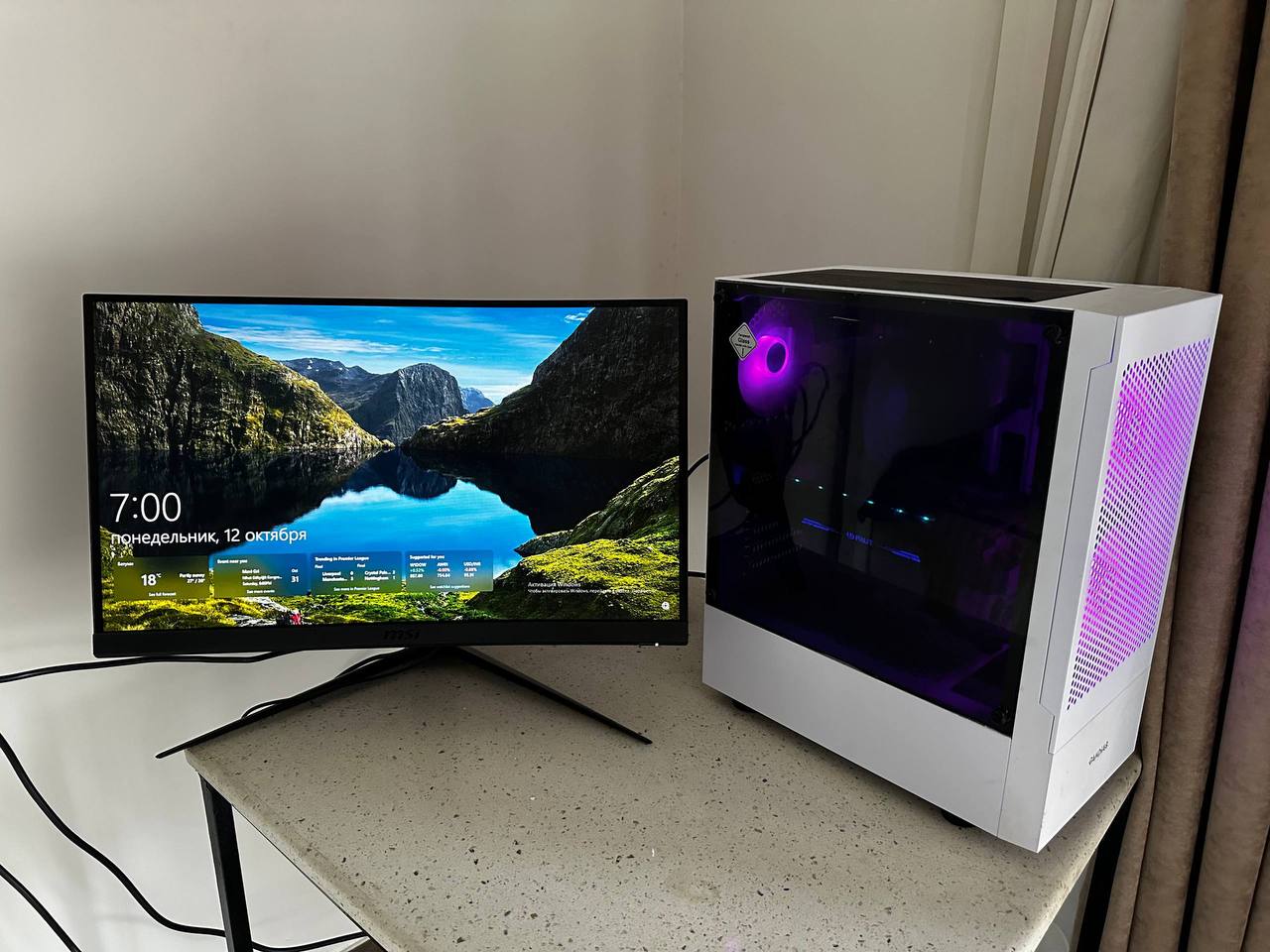 Игровой компьютер GAMDIAS + монитор MSI Optix G24C6