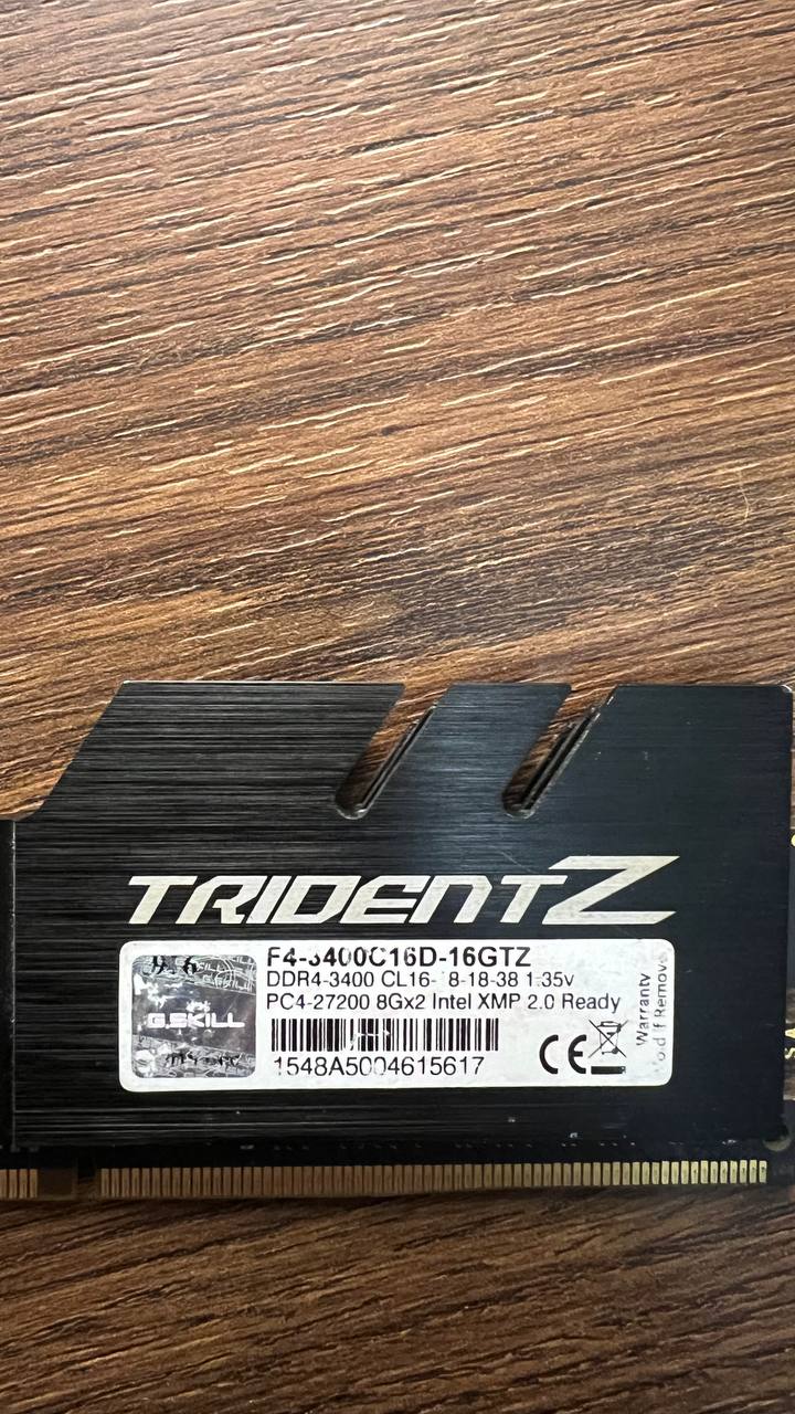 Оперативная память DDR4 3400MHz