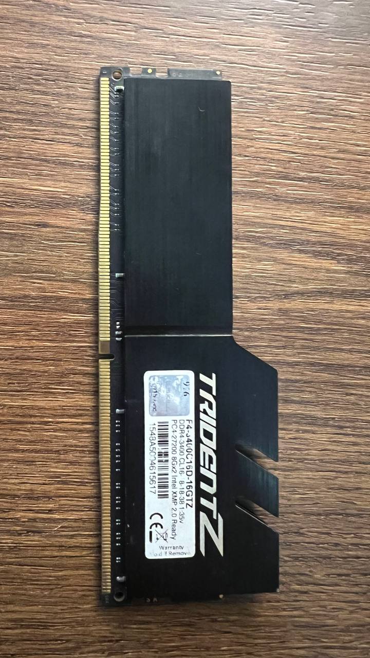 Оперативная память DDR4 3400MHz