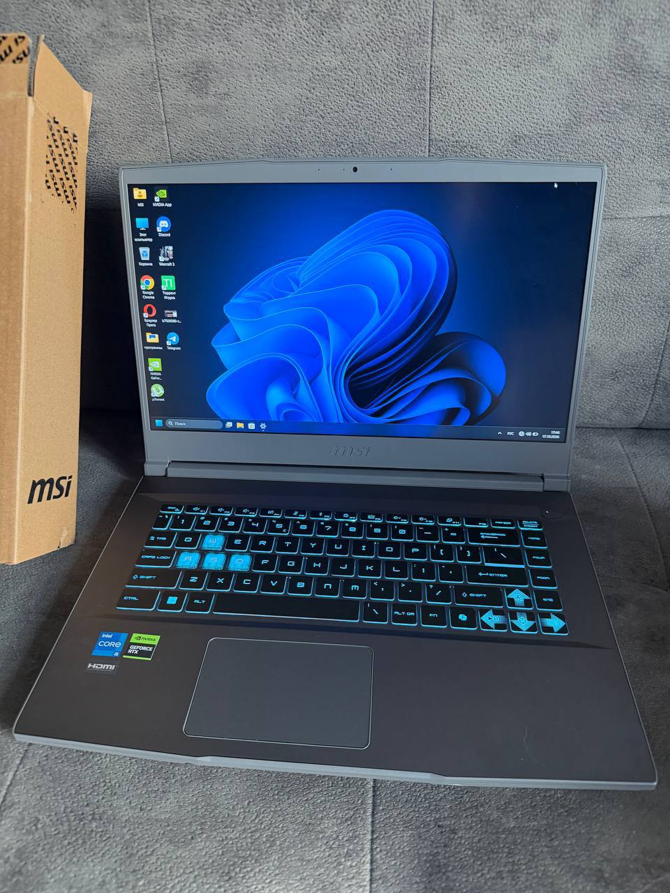 Игровой ноутбук MSI Thin 15