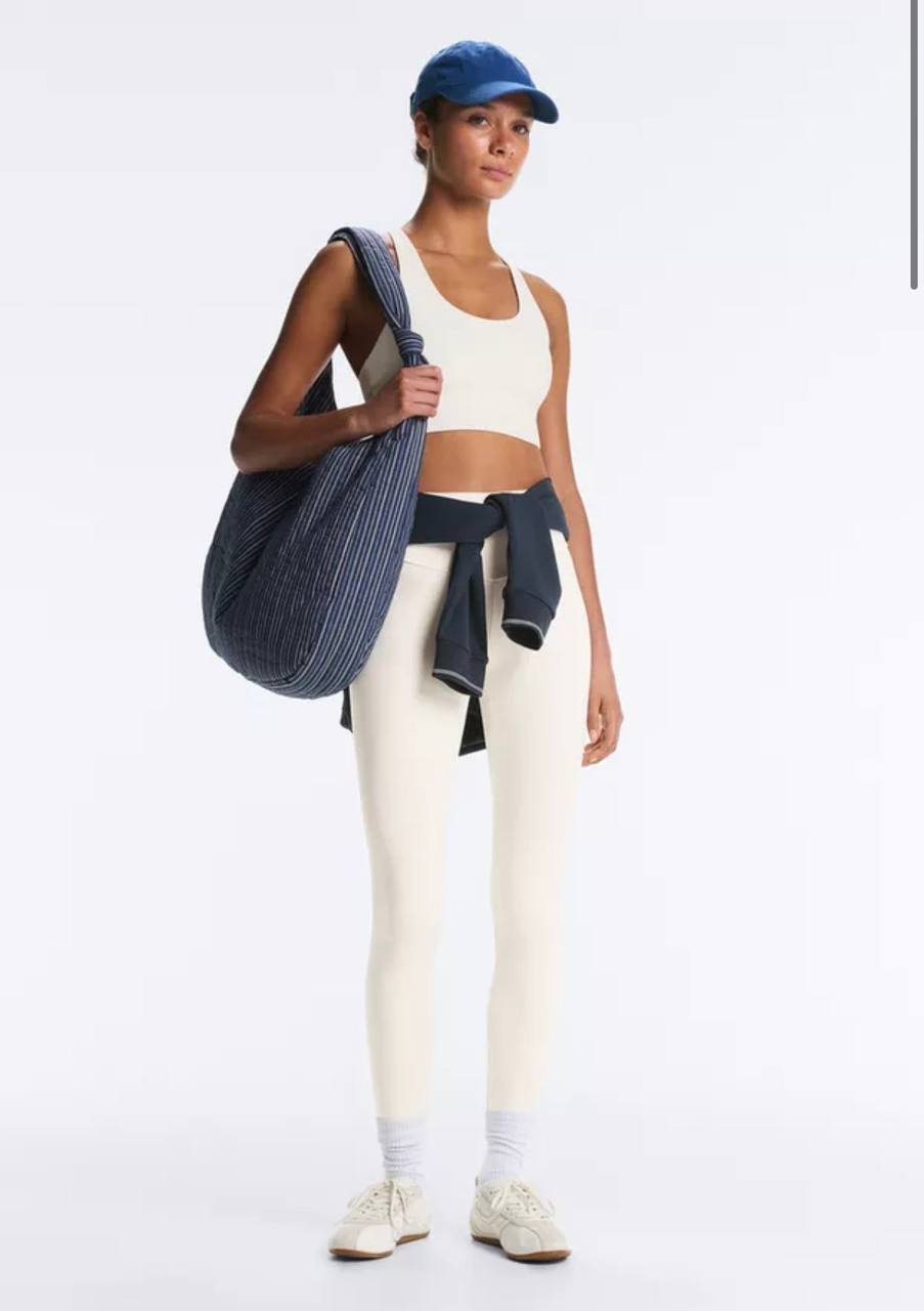 Леггинсы OYSHO Comfortlux молочные с завышенной талией