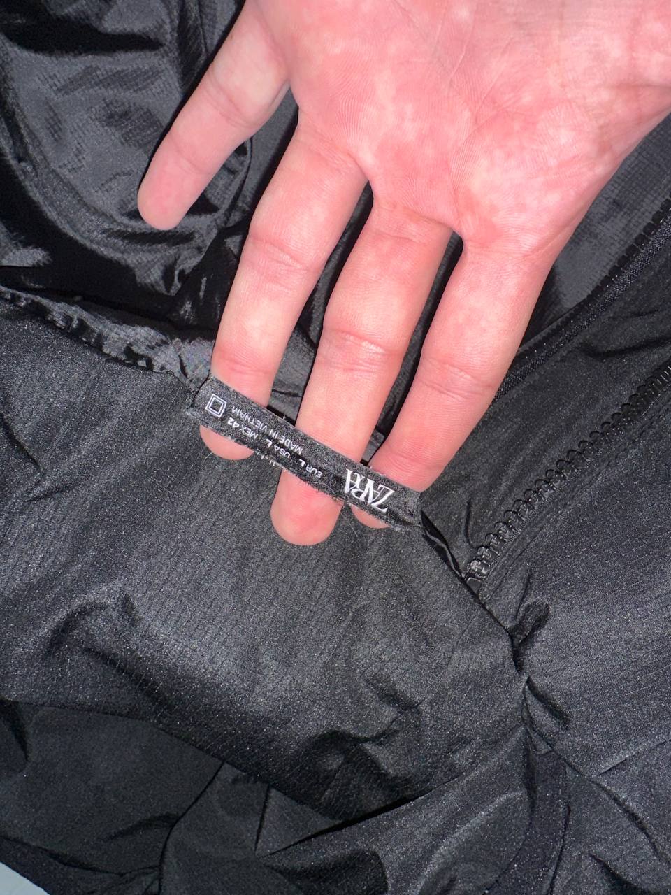 Мужской пуховик Zara, размер L