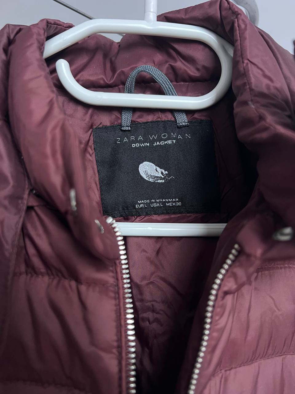 Куртка Zara тонкая пуховая