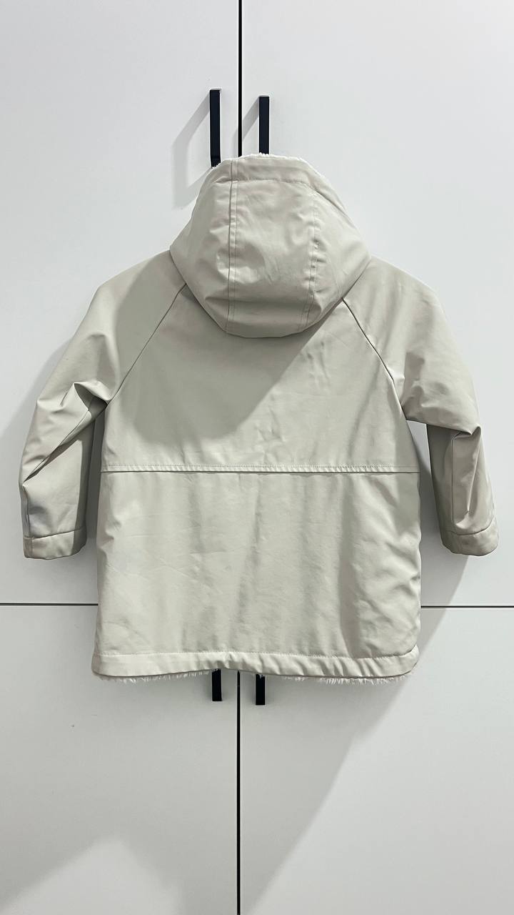 Непромокаемая парка ZARA с мехом, 6-7 лет