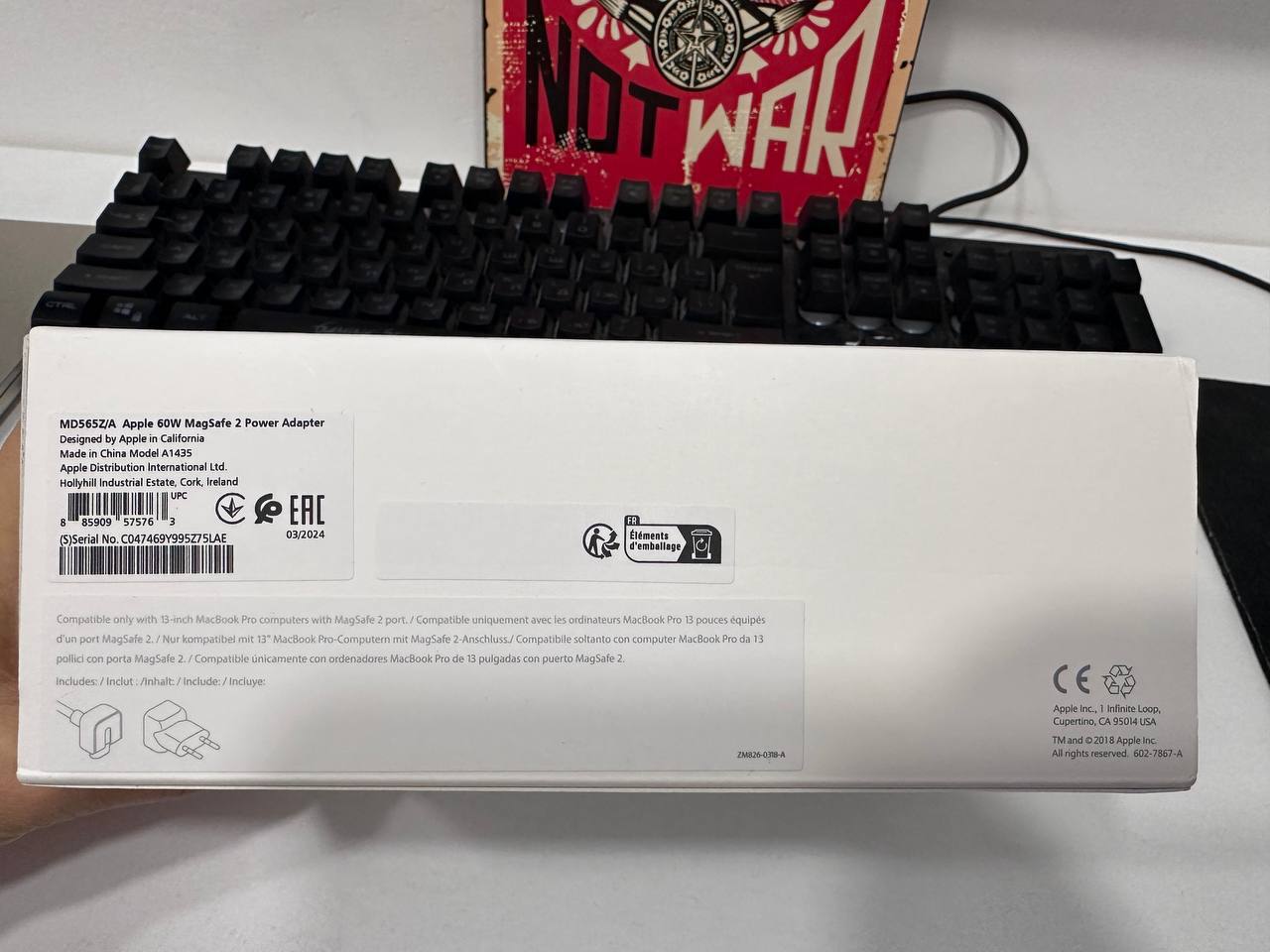 Зарядка Apple MagSafe 2 60W оригинал
