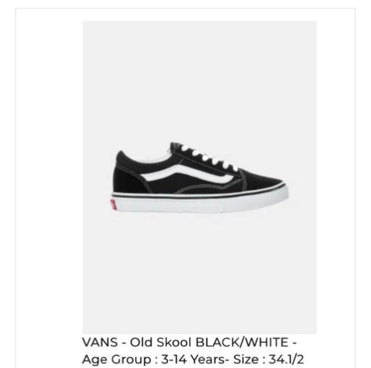 Кроссовки Vans размер 34,5