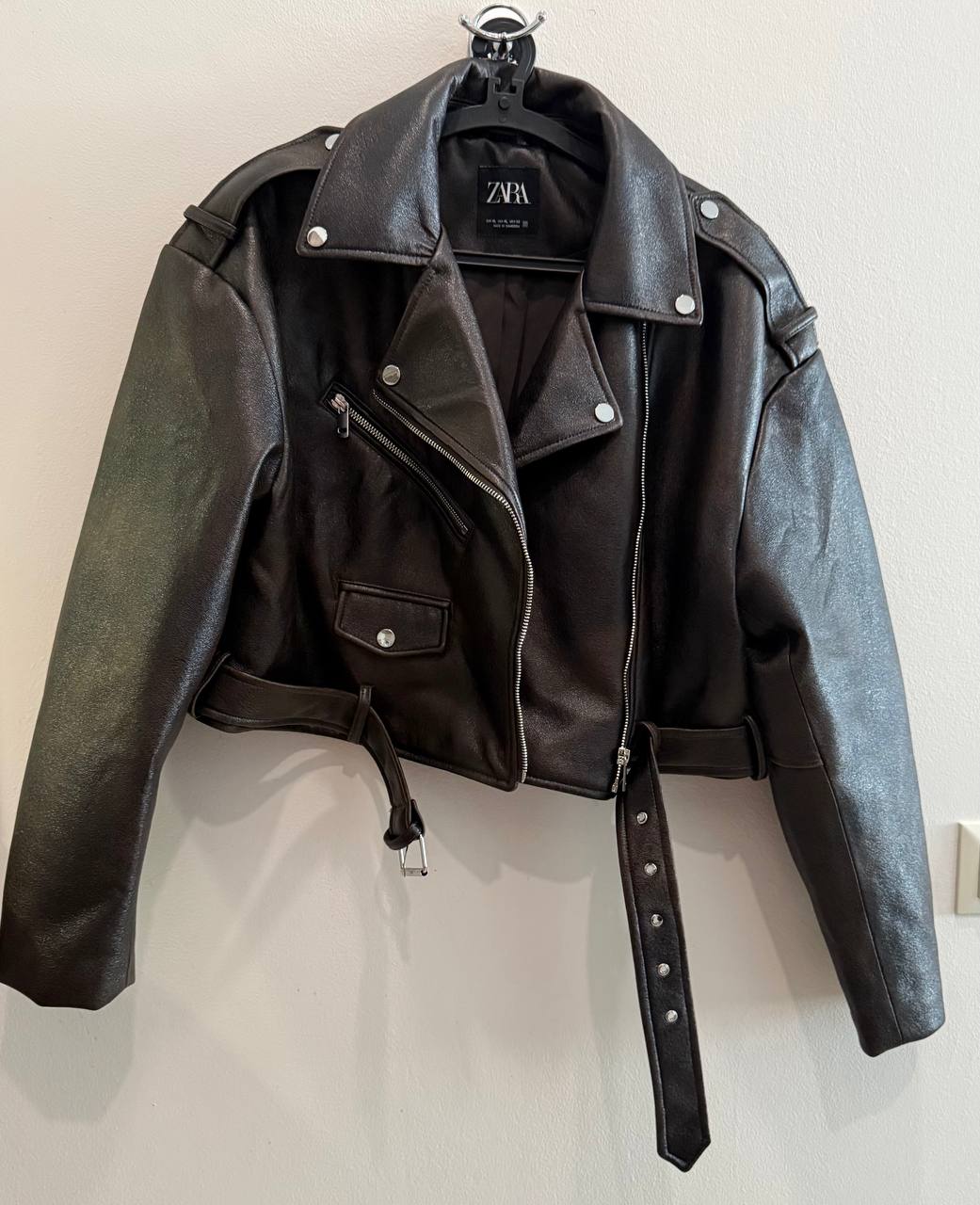Куртка кожаная женская Zara XL