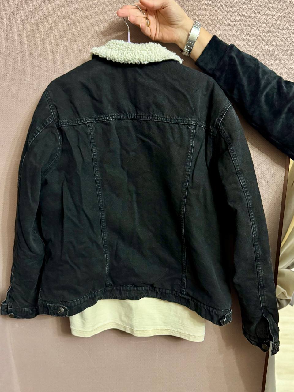 Утепленная джинсовая куртка Primark с искусственным мехом