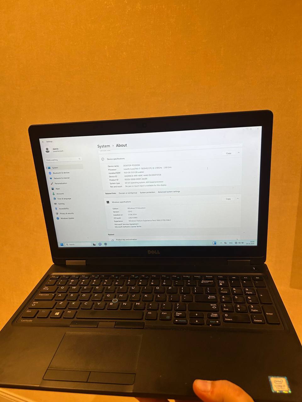 Dell Latitude 5580 15.6" i7-7820HQ 16GB