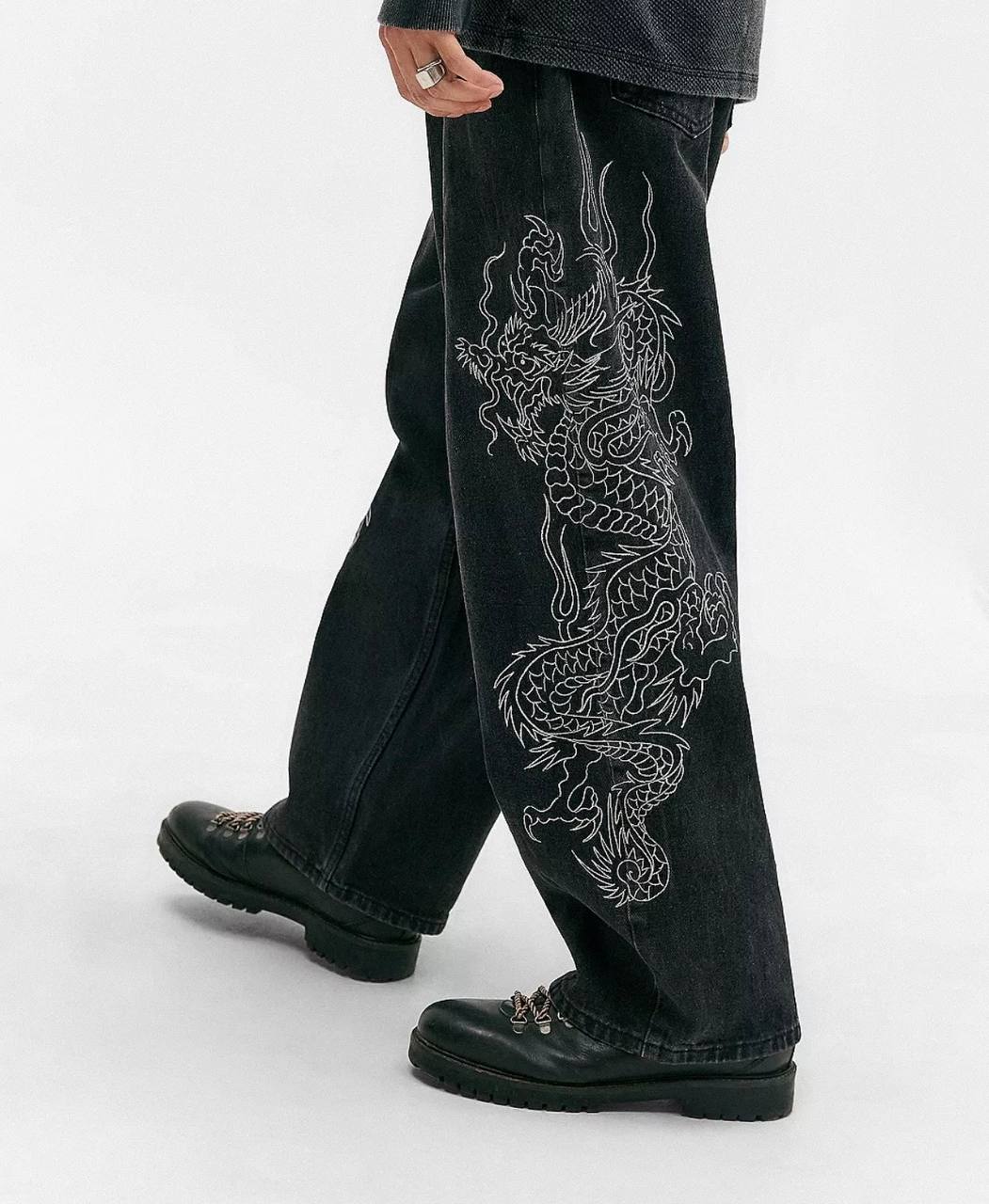 Ed Hardy x Urban Outfitters Dragon Embroidered Jeans