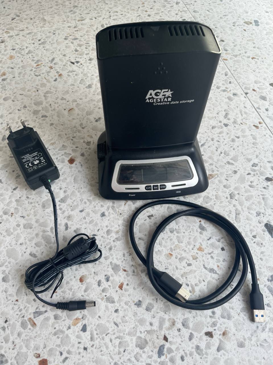 Бокс для SATA дисков 2.5'' и 3.5'' USB 3.0 с вентилятором