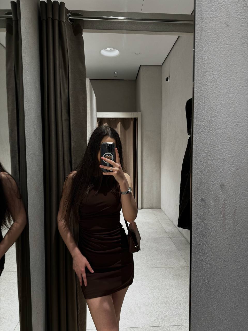 Мини-платье Zara с драпировкой, размер XS