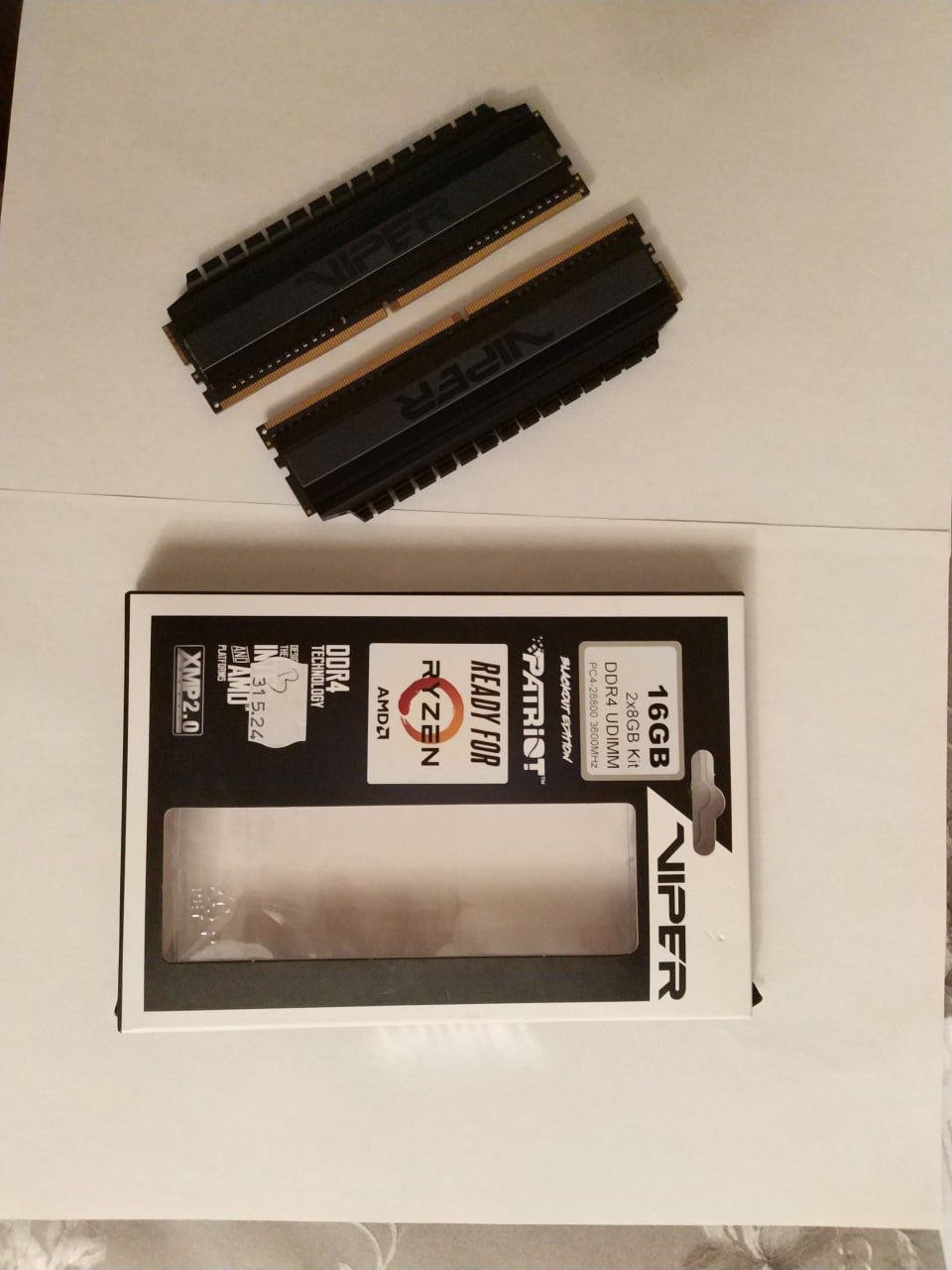 Оперативная память Patriot Viper 16 ГБ (2×8 ГБ) DDR4 3600