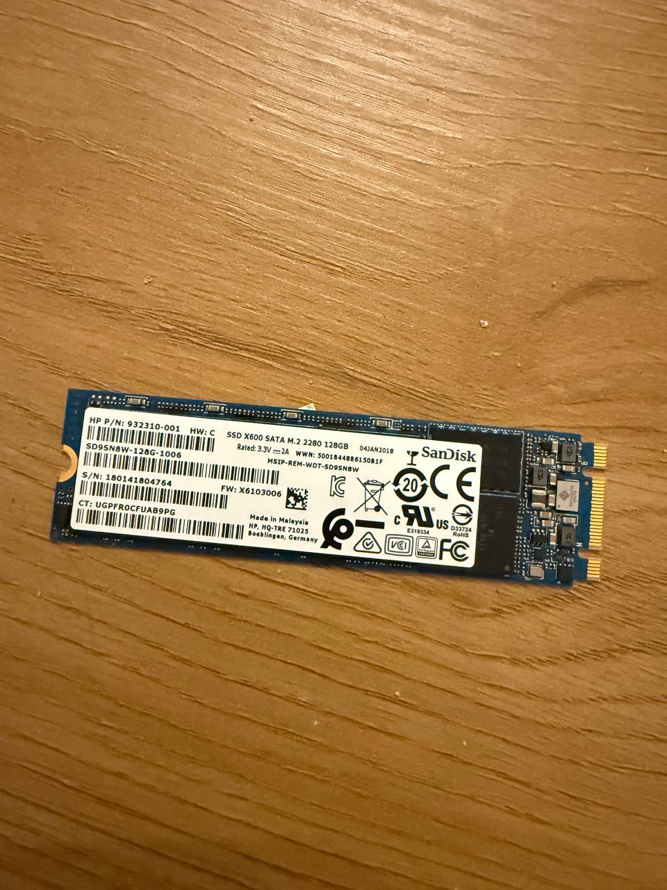 SSD SanDisk X600 128 ГБ M.2 SATA