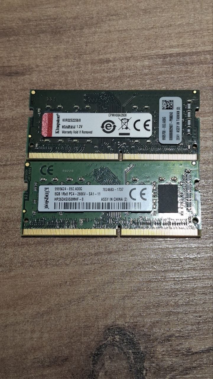 Kingston KVR32S22S8/8 8 ГБ DDR4 SODIMM 3200 МГц