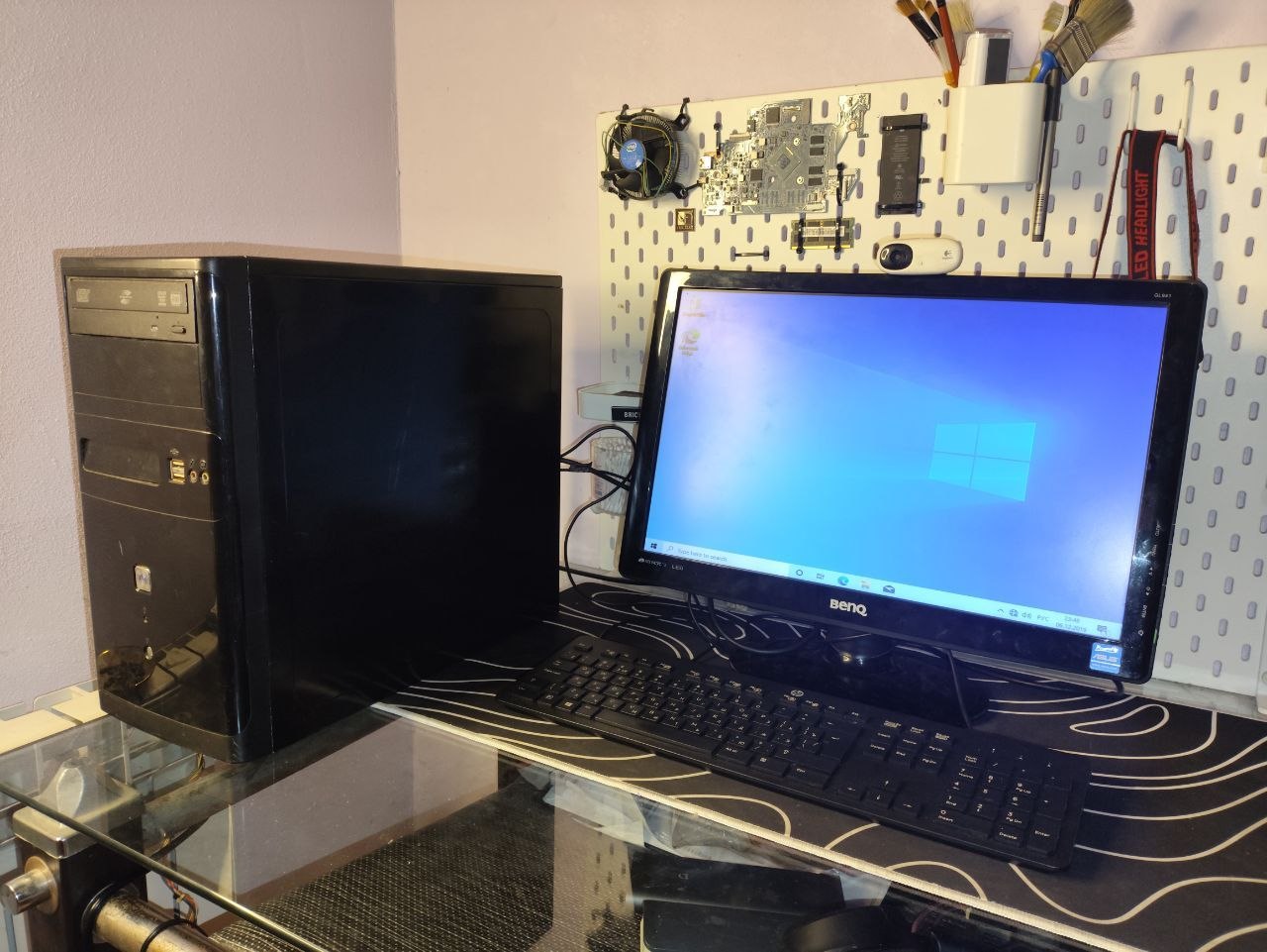 Офисный ПК Intel Core i7-870 + монитор BenQ GL93I-T + клавиатура и мышь